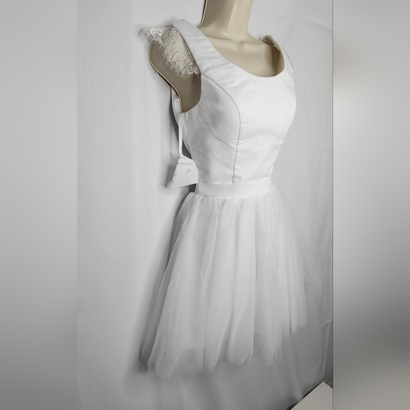 Elegant White Custom Made Dress - Picture 3 of 7